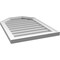 Ekena Millwork Octagonal Top Surface Mount PVC Gable Vent w/ 2"W x 1-1/2"P Brickmould Frame, 20"W x 28"H GVPOT20X2802SN - alternate 3